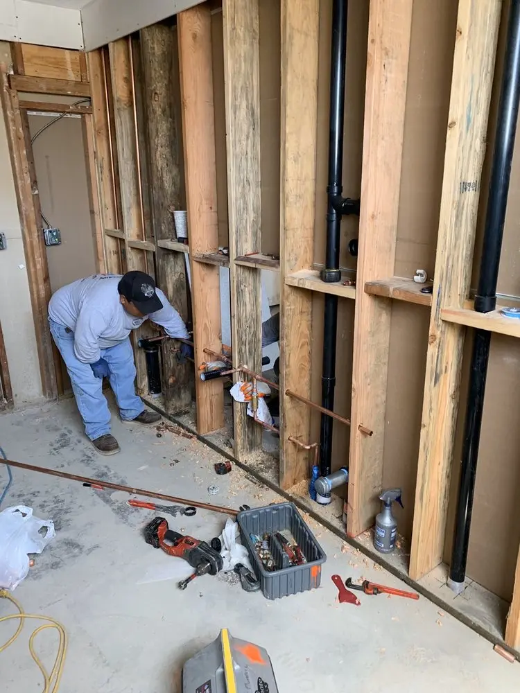 Commercial rough-in plumbing for Water Heater Replacement in Northwest Crossing